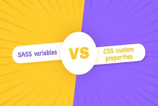 Sass variables vs CSS custom properties