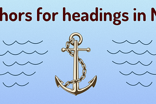 Anchors for headings in MDX