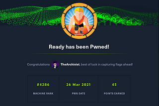 Ready — HackTheBox Write-up (L-M)