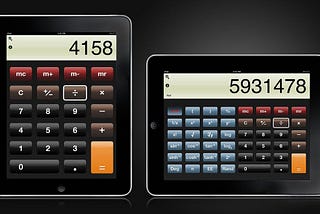 iPad native calculator