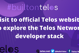 Visit the official #telos website to explore the full Telos network developers stack.