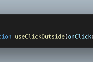 How to make a custom hook for closing a modal when clicking outside(React, Typescript)