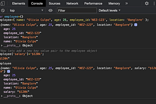 JavaScript Objects and it’s Internal Representation.