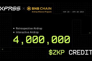 zkPass Commits 4 Million $ZKP Tokens for BNB Chain Airdrop Alliance Rewards