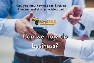 Simply use t.me/AFTX_Robot and you’ll enjoy a brand new Ethereum wallet right on telegram.