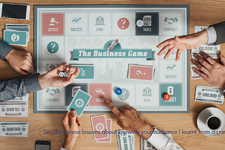 Small business lessons about knowing your audience learnt from a game