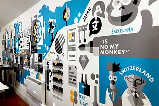 How I did my first wall mural design at a UX Consultancy