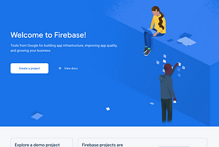 Firebase create a project