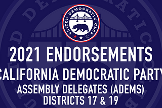 Endorsements: San Francisco ADEM 2021 Elections