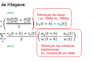 Decomposição de Taxas Brutas e Proporções