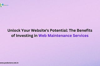 this image is about web maintenance services