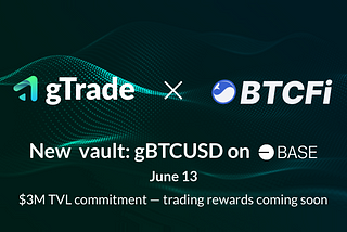 Bitcoin-Collateralized Trading is Coming to gTrade