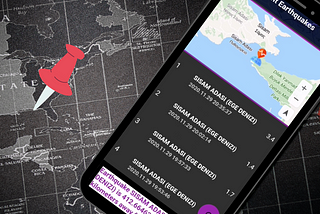 Earthquake application with Huawei Map and Location kits