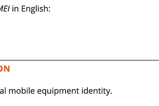 The WHY in IMEI.