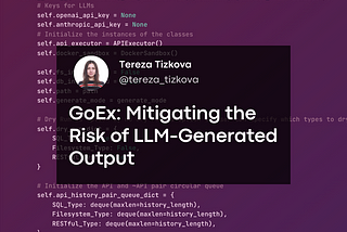 GoEx: Mitigating the Risk of LLM-Generated Output