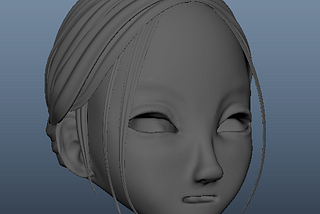 Modelling Progress — Head Retopologize