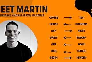 Meet Maple: Martin, Governance and Relations Manager
