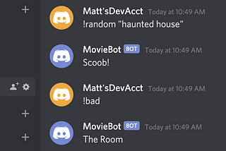 Debugging Moviebot