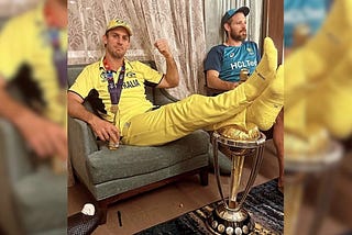 Why are we triggered by Mitchel Marsh’s feet on the Trophy?
