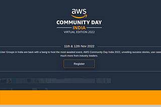 AWS Community Day India 2022 Event | Free Swags & Goodies | Register Now