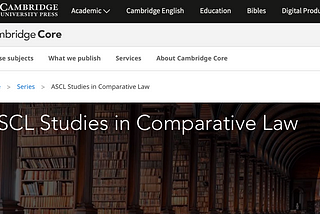 ASCL Studies in Comparative Law