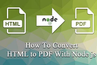 Convertir HTML en PDF con Puppeteer y Node.js