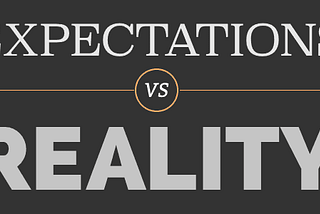 Managing expectations in life