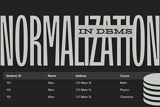 What is Normalization in DBMS?