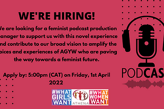 We’re Looking For A Podcast Production Manager