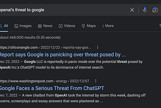 Thinking through the Bull Case for OpenAI’s threat to Google’s dominance