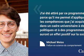 Rencontrez le Fellow en science du comportement de l’UII: Michael Weiss