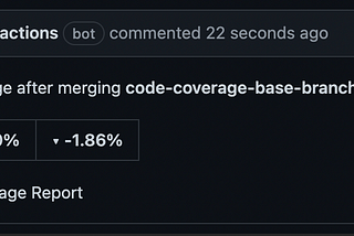 Code coverage report for GitHub pull requests