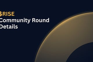 Sunrise $RISE Community Round — Launching June 3rd
