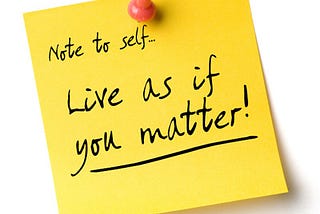 A new you- a note to thyself