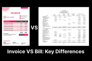 A Bill or an Invoice