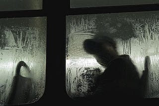 Looking Out Of A Bus Window