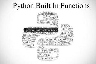 Built-in function in python