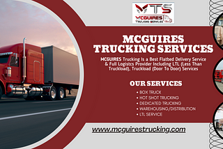 Trucking Farmingdale — McGuires Trucking Services