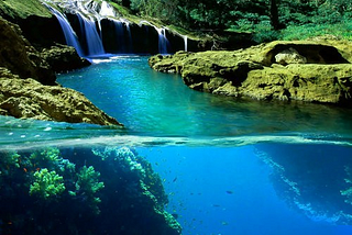 Split View Waterfall, Hawaii