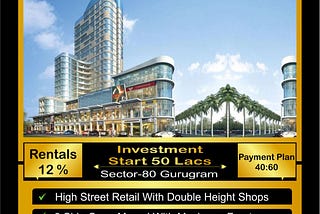 Elan Mercado Offer Double Height Shops Sector — 80 Gurgaon