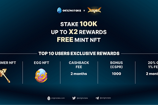 🔥Stake 100k — Up to x2 Rewards— Free Mint NFT