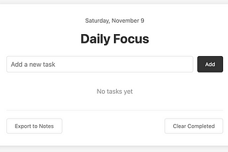 I Built a Minimalist Daily Planning Tool With AI.
