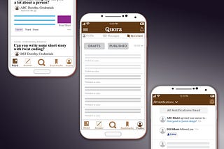 Quora App Re-designed(Android)!