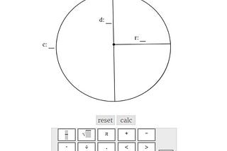 Circle calculator-Trigcalc