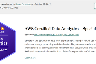 AWS Data Analytics Specialty — your way to success