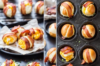 Bacon-Wrapped Egg and Cheese Bombs Recipe