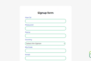 Create a signup form using HTML, CSS & Javascript with validations