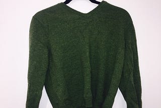 Men’s Green Merino Wool Sweater