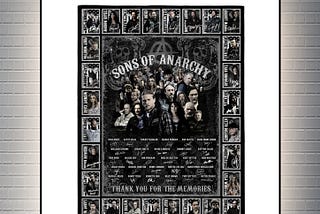 SALE OFF Son of anarchy actors signature blanket