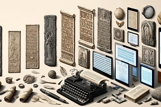 The Evolution of Text Layout: From Ancient Times to Large Language Models